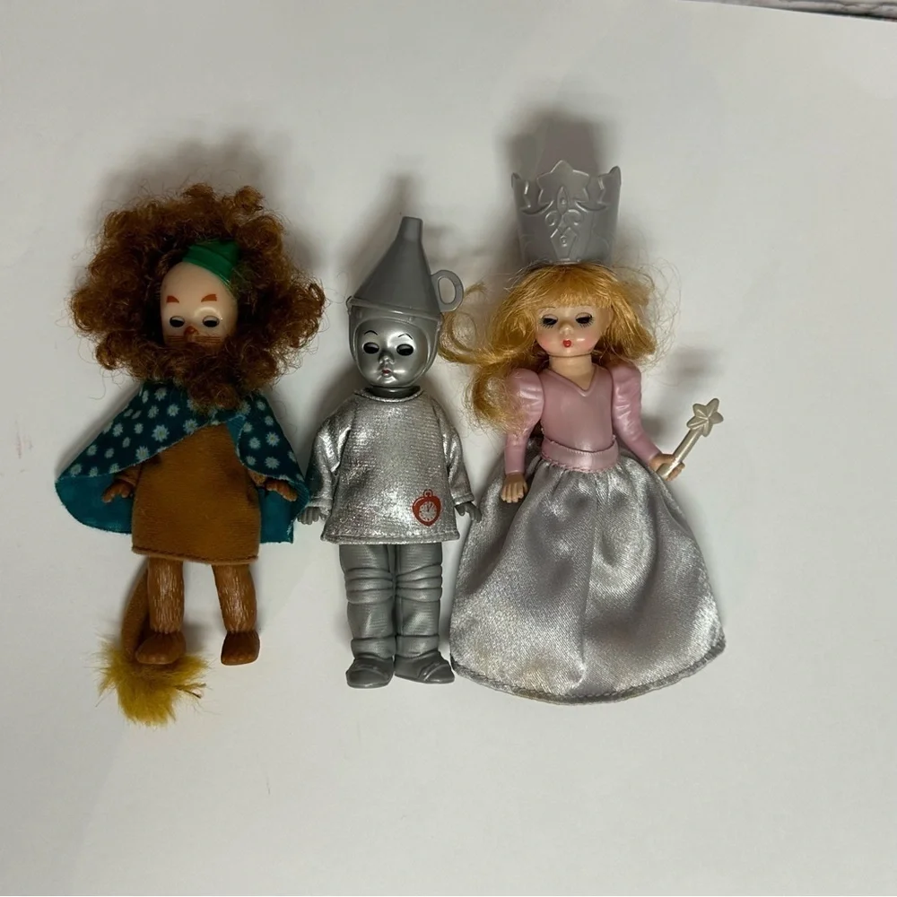 Madame Alexander Dolls Lot of 3 McDonald's Tin Man Glenda Witch Lion 2008